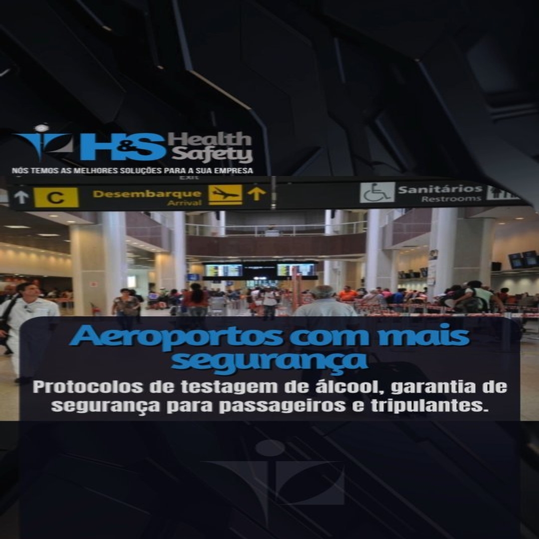 Aeroportos-Mais segurança para tripulantes e passageiros