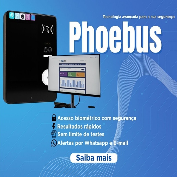 Phoebus-Bafômetro com biometria e alertas por Whatsapp