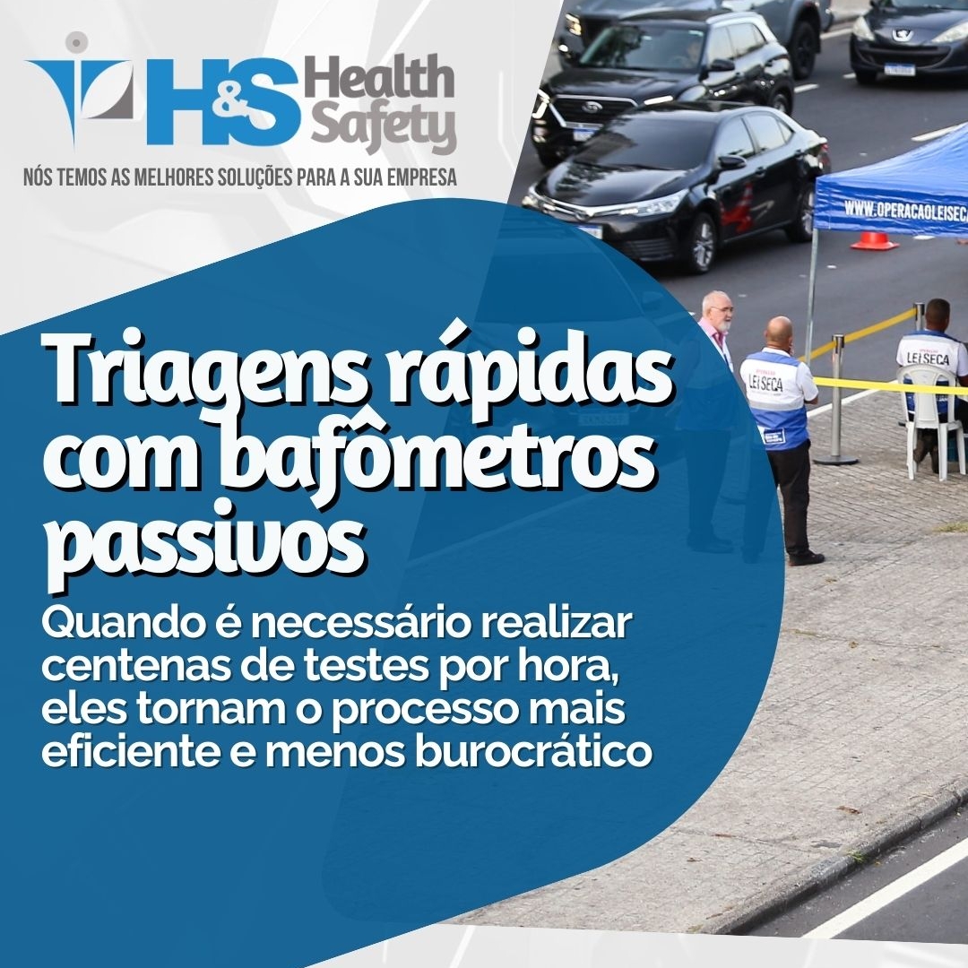 Triagens rápidas-Bafômetros passivos ajudam